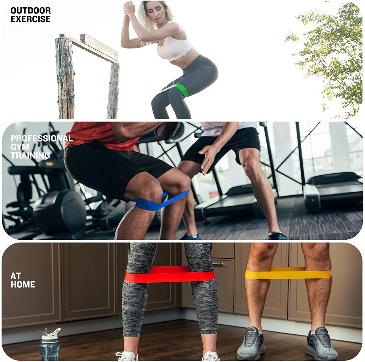 Fitness Elastic Resistance Belt Family Training Yoga Exercise Resistance Belt Stretching Pilates Exercise Fitness Equipment