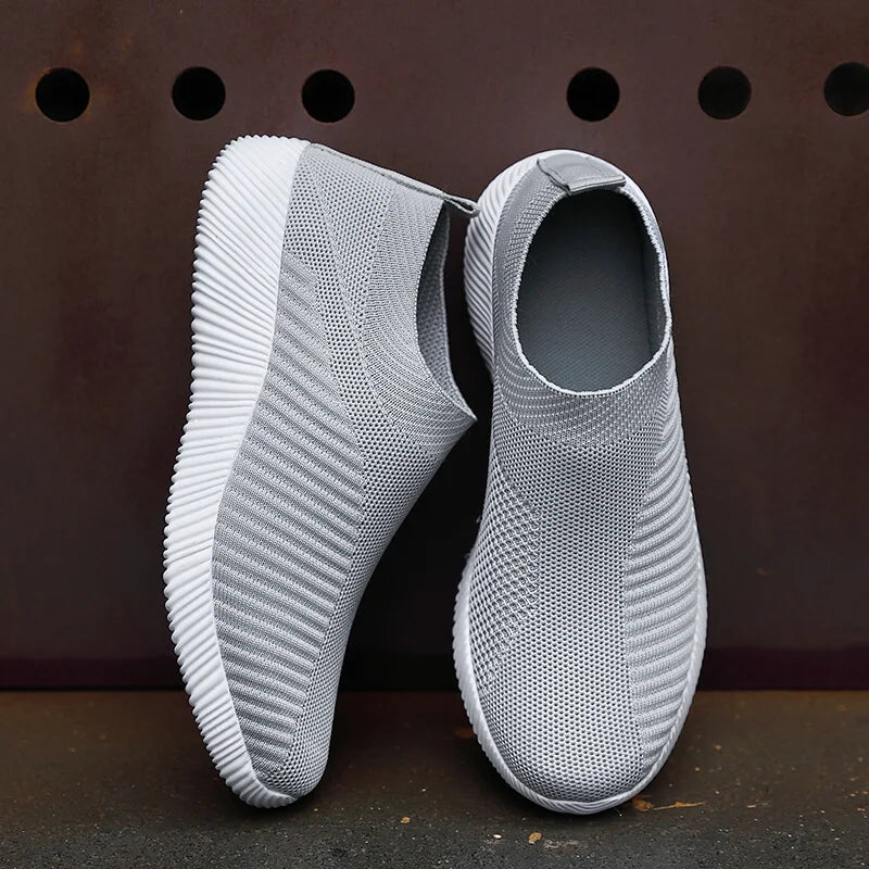 Vulkanisierte Damenschuhe, hochwertige Damen-Sneakers, Slip-On-Flats, Damen-Loafer, Übergröße 42, Walking Flats
