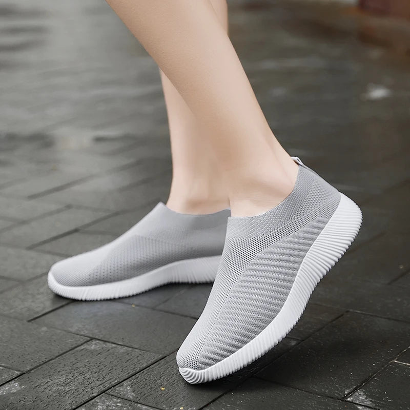 Vulkanisierte Damenschuhe, hochwertige Damen-Sneakers, Slip-On-Flats, Damen-Loafer, Übergröße 42, Walking Flats