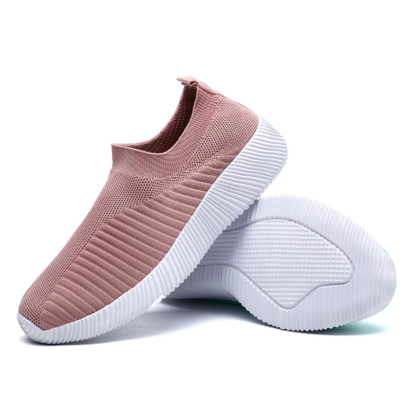 Vulkanisierte Damenschuhe, hochwertige Damen-Sneakers, Slip-On-Flats, Damen-Loafer, Übergröße 43, Walking Flat