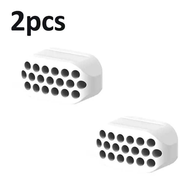2 PC Silicone Chin Line Exerciser, Facial Muscle Exerciser, Chewing Trainer, Face Slimming Fitness Equipment, Food Grade Silicon