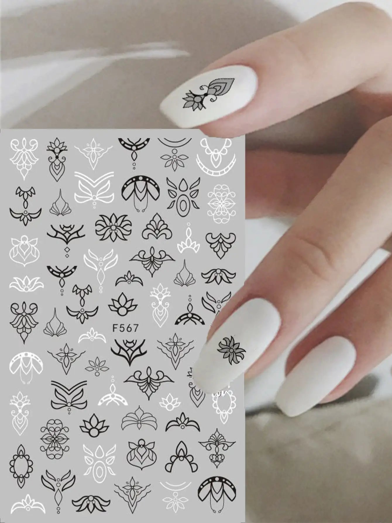 1 STÜCKE Neue Luxuriöse Schmetterling Nagelaufkleber Blume Nageldesign Nagelkunst Liefert Nagelabziehbilder Geeignet Für Frauen Nageldekoration