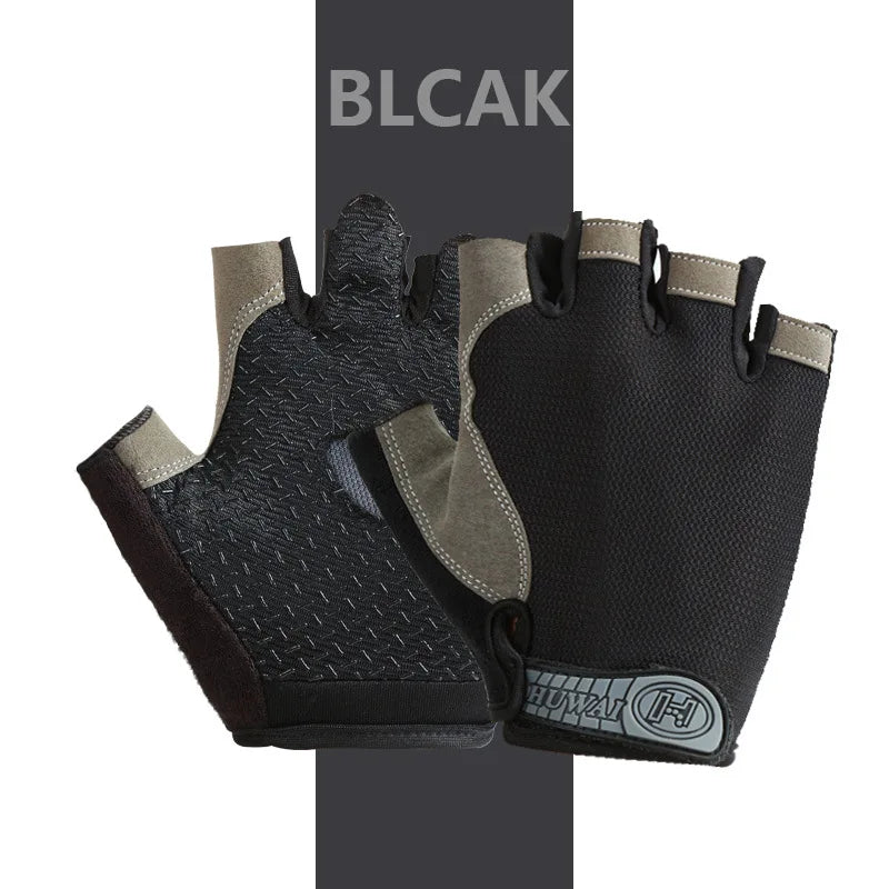 Breathable Anti-Slip Half Finger Gloves for Fitness Cycling Summer Gym Cycling Gloves for Men And Women Bicycle Riding Fishing