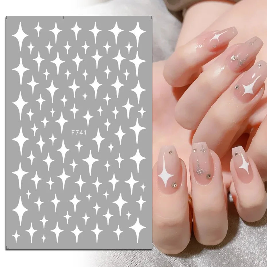 1 STÜCKE Neue Luxuriöse Schmetterling Nagelaufkleber Blume Nageldesign Nagelkunst Liefert Nagelabziehbilder Geeignet Für Frauen Nageldekoration