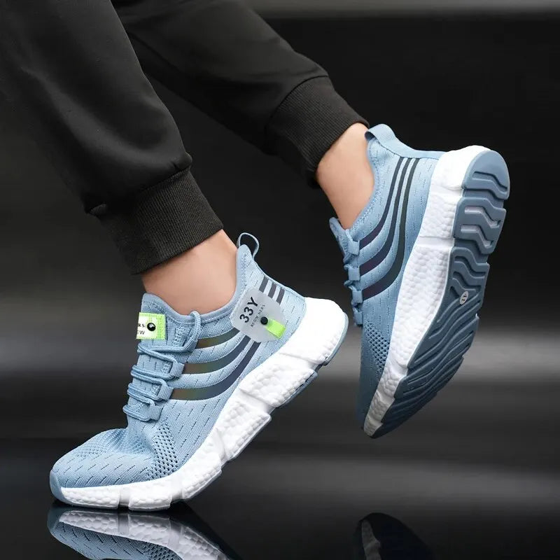 Herren Casual Sportschuhe Atmungsaktive leichte Turnschuhe Outdoor Mesh Schwarze Laufschuhe Athletische Jogging Tenis Wanderschuhe