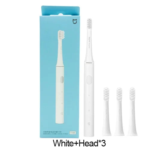 XIAOMI MIJIA Sonic Electric Toothbrush T100 Cordless USB Rechargeable Toothbrushes Waterproof Ultrasonic Automatic Tooth Brush