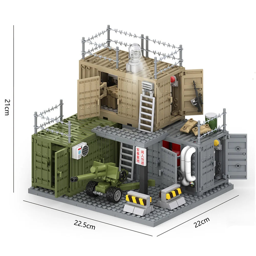 World War 2 WW2 Army Military Soldiers SWAT Scene matching with weapon accessories Model Building Blocks Bricks Children's Toys