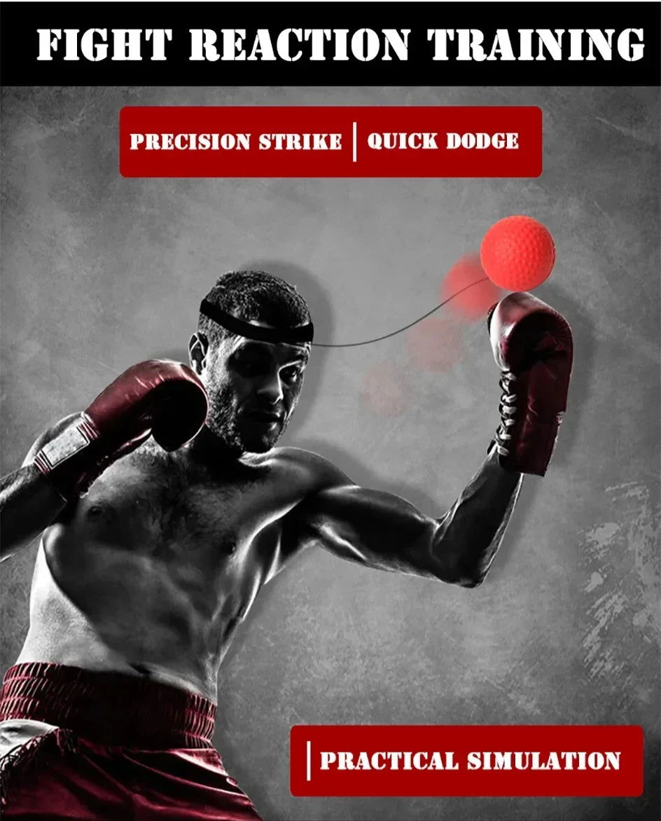 Bola de velocidad de boxeo MMA, punzón de Pu montado en la cabeza, entrenamiento Sanda, reacción de mano y ojo