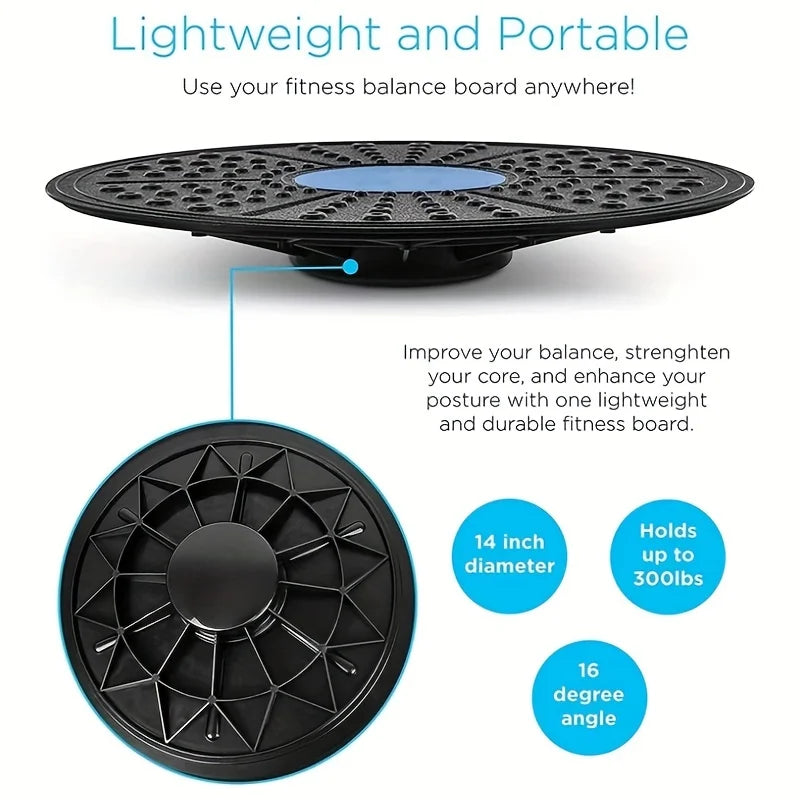 1 Pc Yoga Balance Board, Fitness Training Pedal, Sensory Training Balance Board, Fitness Equipment For Sensory Rehabilitation 