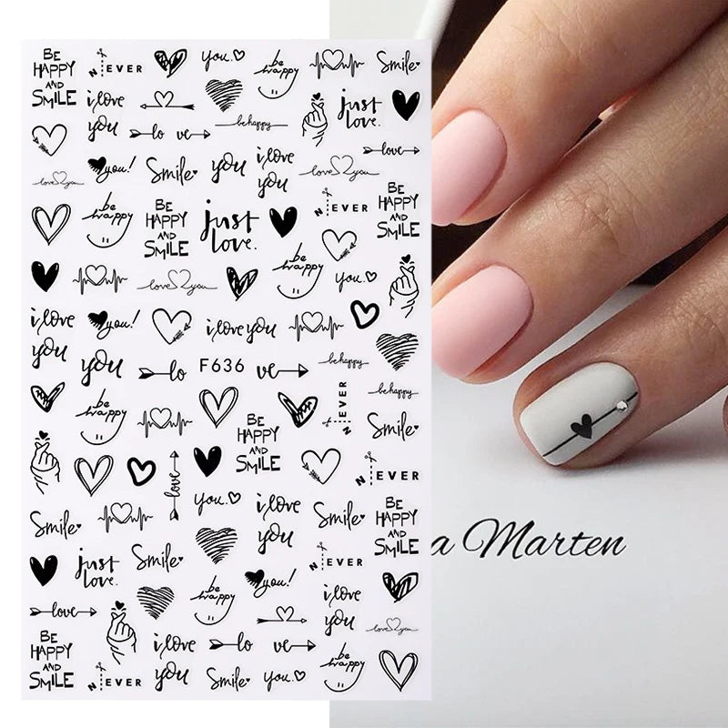 1 STÜCKE Neue Luxuriöse Schmetterling Nagelaufkleber Blume Nageldesign Nagelkunst Liefert Nagelabziehbilder Geeignet Für Frauen Nageldekoration
