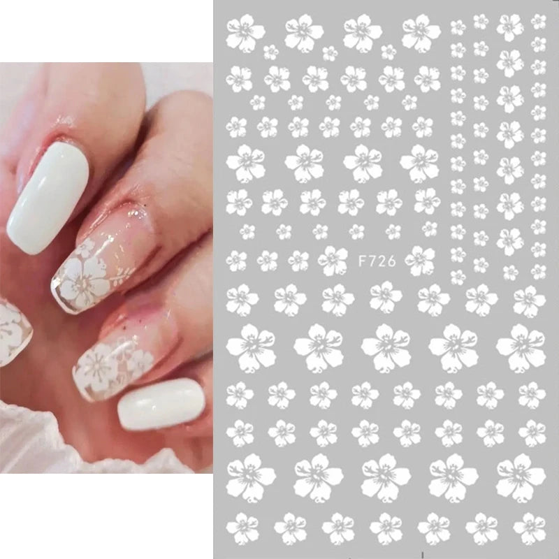 1 STÜCKE Neue Luxuriöse Schmetterling Nagelaufkleber Blume Nageldesign Nagelkunst Liefert Nagelabziehbilder Geeignet Für Frauen Nageldekoration