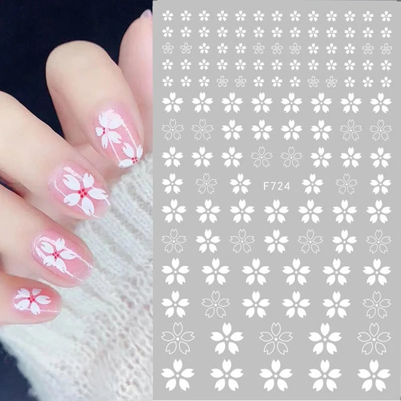 1 STÜCKE Neue Luxuriöse Schmetterling Nagelaufkleber Blume Nageldesign Nagelkunst Liefert Nagelabziehbilder Geeignet Für Frauen Nageldekoration