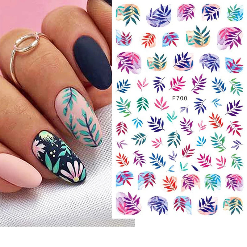 1 STÜCKE Neue Luxuriöse Schmetterling Nagelaufkleber Blume Nageldesign Nagelkunst Liefert Nagelabziehbilder Geeignet Für Frauen Nageldekoration