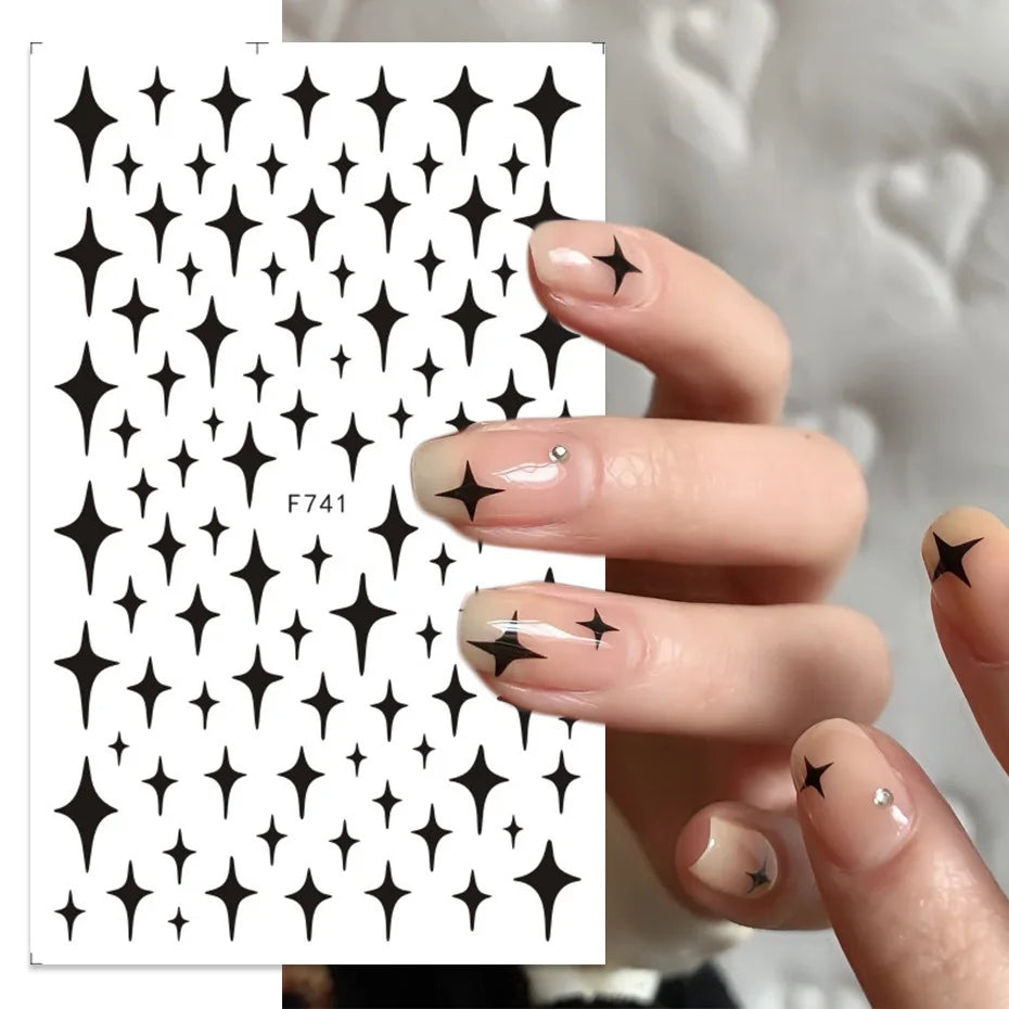1 STÜCKE Neue Luxuriöse Schmetterling Nagelaufkleber Blume Nageldesign Nagelkunst Liefert Nagelabziehbilder Geeignet Für Frauen Nageldekoration