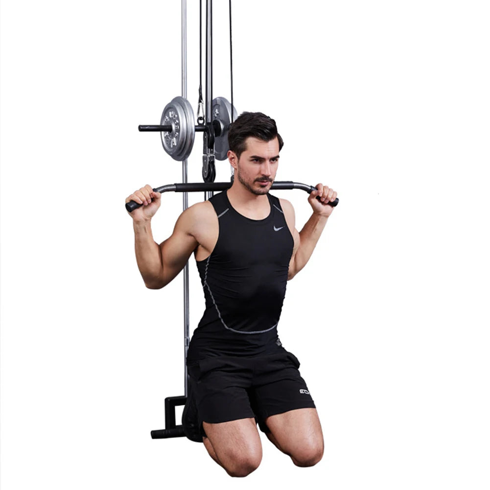 DIY Steel Wire Rope Roller Slide Suit Rotatable Weight Training Device Mute Adjustable Length Convenient Gym Sport Accessories