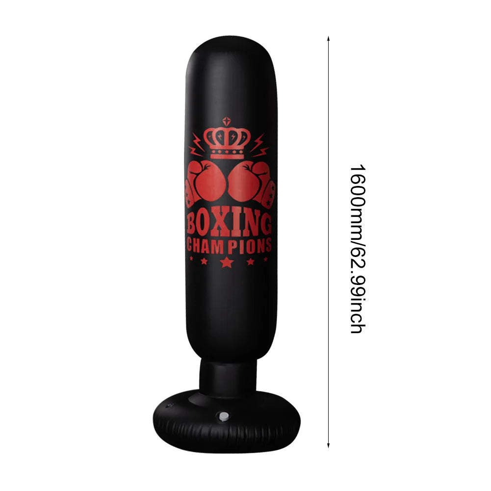 Boxing Punching Bag Boxing Muay Thai Inflatable Boxing Bag Training Pressure Relief Exercise Punching Stand Fitness Equipment