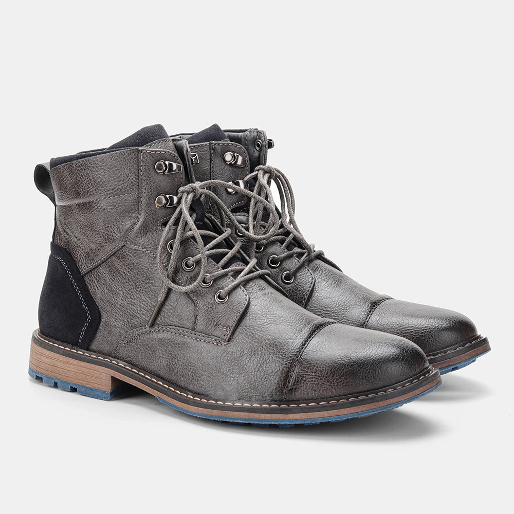 Größe 7-13 Stiefeletten für Männer Herren Lederstiefel Markenstiefel für Männer #AL605