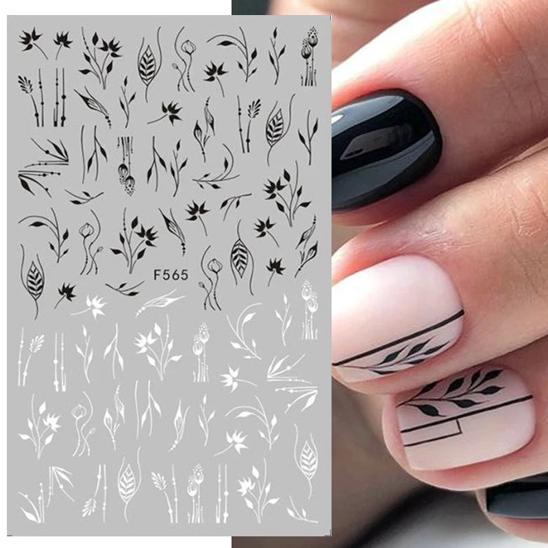 1 STÜCKE Neue Luxuriöse Schmetterling Nagelaufkleber Blume Nageldesign Nagelkunst Liefert Nagelabziehbilder Geeignet Für Frauen Nageldekoration