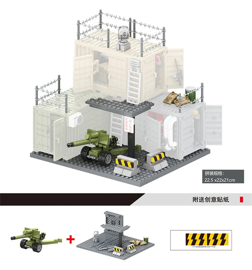World War 2 WW2 Army Military Soldiers SWAT Scene matching with weapon accessories Model Building Blocks Bricks Children's Toys