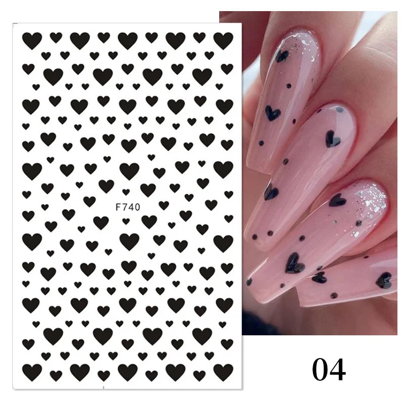 1 STÜCKE Neue Luxuriöse Schmetterling Nagelaufkleber Blume Nageldesign Nagelkunst Liefert Nagelabziehbilder Geeignet Für Frauen Nageldekoration