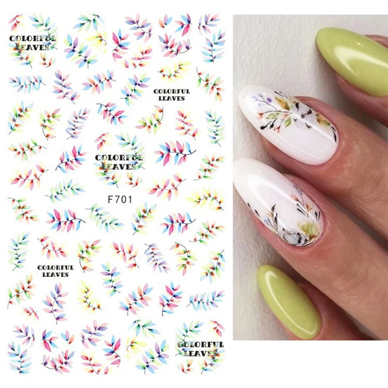 1 STÜCKE Neue Luxuriöse Schmetterling Nagelaufkleber Blume Nageldesign Nagelkunst Liefert Nagelabziehbilder Geeignet Für Frauen Nageldekoration