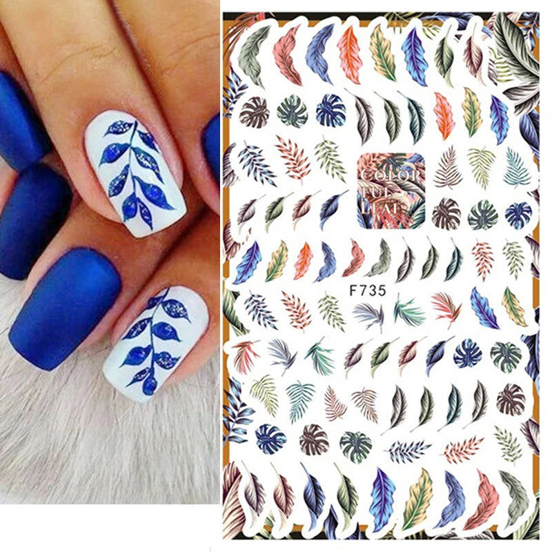 1 STÜCKE Neue Luxuriöse Schmetterling Nagelaufkleber Blume Nageldesign Nagelkunst Liefert Nagelabziehbilder Geeignet Für Frauen Nageldekoration