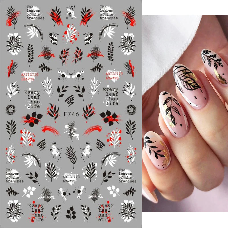 1 STÜCKE Neue Luxuriöse Schmetterling Nagelaufkleber Blume Nageldesign Nagelkunst Liefert Nagelabziehbilder Geeignet Für Frauen Nageldekoration