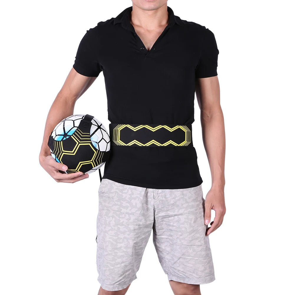 Football Kick Trainer Nylon Cloth Soccer Ball Solo Practice Elastic Soccer Trainer Solo Belt Auxiliary Fitness Equipment