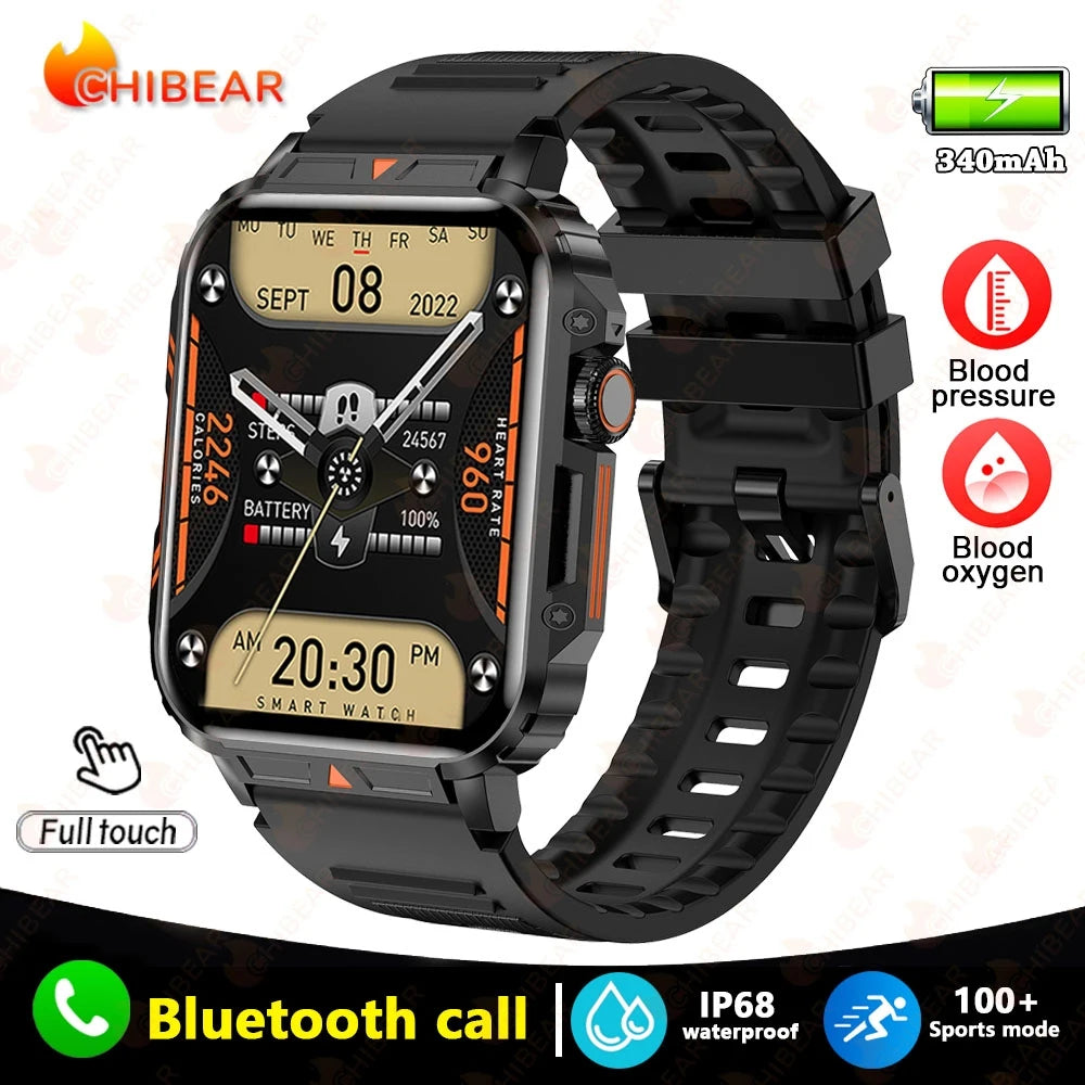 2024 Neue Smart Watch für Männer, 1,95 Zoll, Bluetooth-Anruf, IP68, wasserdicht, Sportmodus, Gesundheitsüberwachung, Smartwatches für Huawei Xiaomi