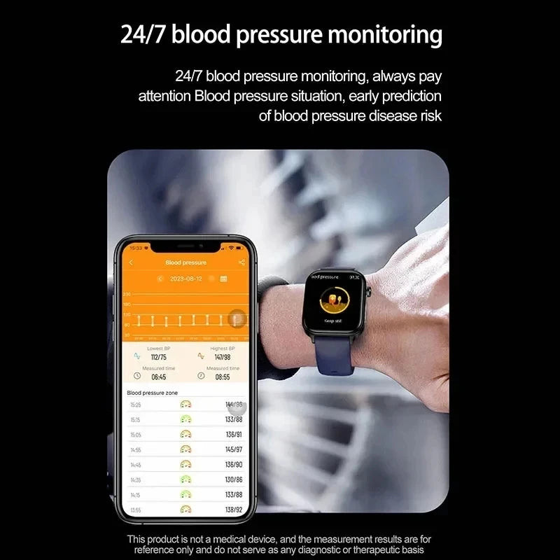 2025 Neue Smartwatch für Frauen mit EKG- und PPG-Überwachung, Blutdruck, Blutfettwert, Harnsäure, Menstruationsgesundheits-Tracker für Frauen, Smartwatches