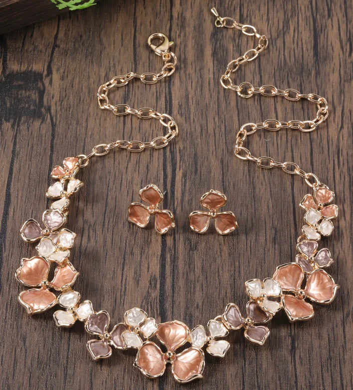 Cring Coco Mehrfarbiges Halsband für Damen, Blatt-Halsketten, modische Emaille-Ketten, Halskette, Schmuck-Accessoires für Frauen zum Muttertag