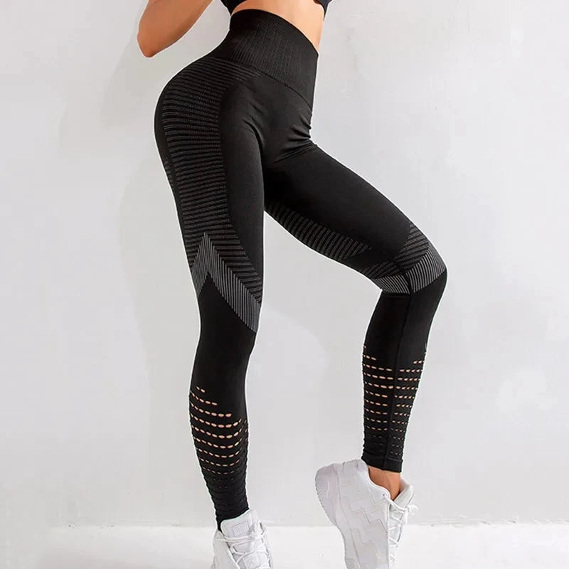 Fitness GYM Damen Leggings Nahtlose Yogahosen Hüften Enge Pfirsich Hohe Taille Strumpfhosen Leggings Atmungsaktive Feamle Workout Sportbekleidung