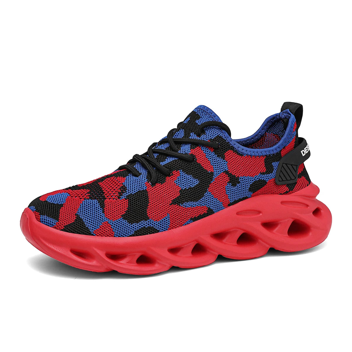 YRZL Sneakers Herren Mesh Atmungsaktive Laufsportschuhe Mann Leichte Weiche Dicke Sohle Loch Herrenschuhe Sportliche Sneakers für Männer