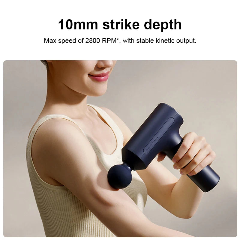 Xiaomi Mijia Fascia Gun 3 10mm thrust deep relaxation muscle massage gun 2450mAh 25KG 3 massage head sports specific massage gun