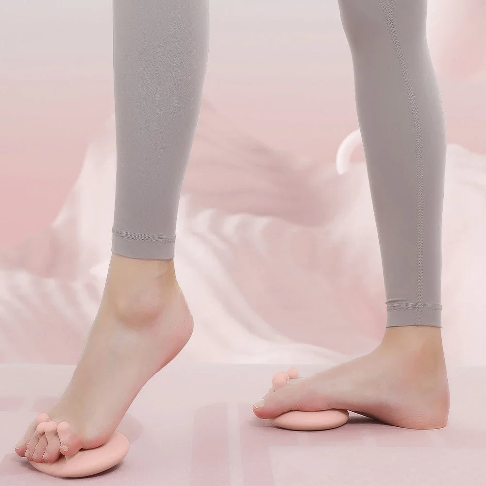 2PC Leg Sculpting Arch Trainer Thin Leg Improvement Thumb Eversion Foot Massage Toe Divider Home Fitness Equipment