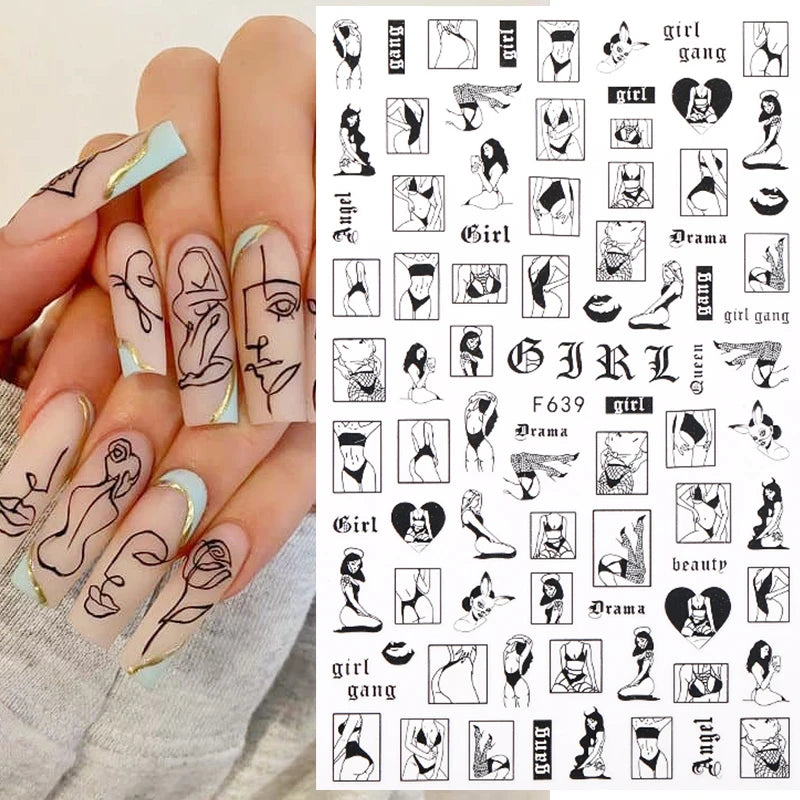 1 STÜCKE Neue Luxuriöse Schmetterling Nagelaufkleber Blume Nageldesign Nagelkunst Liefert Nagelabziehbilder Geeignet Für Frauen Nageldekoration