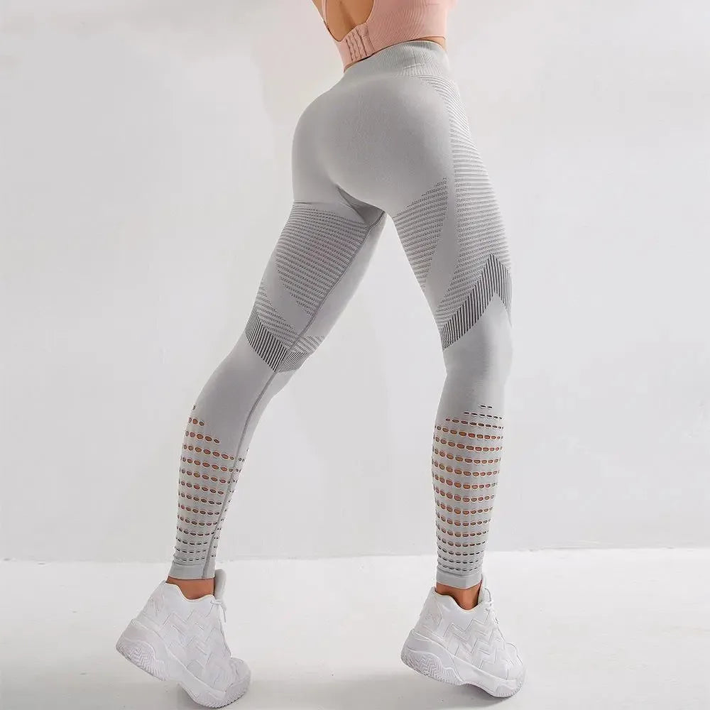 Fitness GYM Damen Leggings Nahtlose Yogahosen Hüften Enge Pfirsich Hohe Taille Strumpfhosen Leggings Atmungsaktive Feamle Workout Sportbekleidung