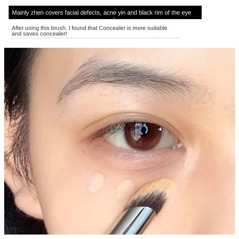 1 Stück Concealer-Make-up-Pinsel, präziser, weicher, flauschiger Wischpinsel, zum Abdecken von Akne und Augenringen, multifunktionale Detail-Make-up-Tools