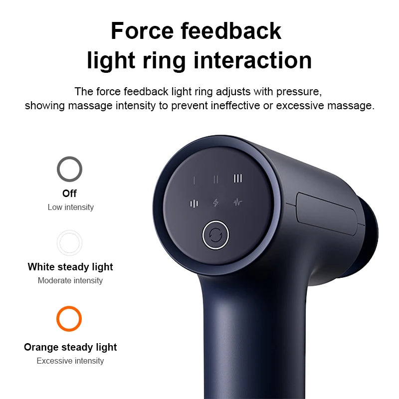 Xiaomi Mijia Fascia Gun 3 10mm thrust deep relaxation muscle massage gun 2450mAh 25KG 3 massage head sports specific massage gun