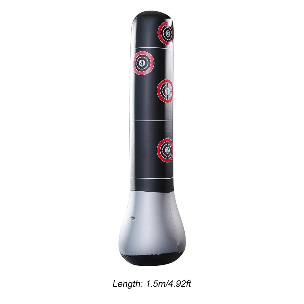 Boxing Punching Bag Boxing Muay Thai Inflatable Boxing Bag Training Pressure Relief Exercise Punching Stand Fitness Equipment