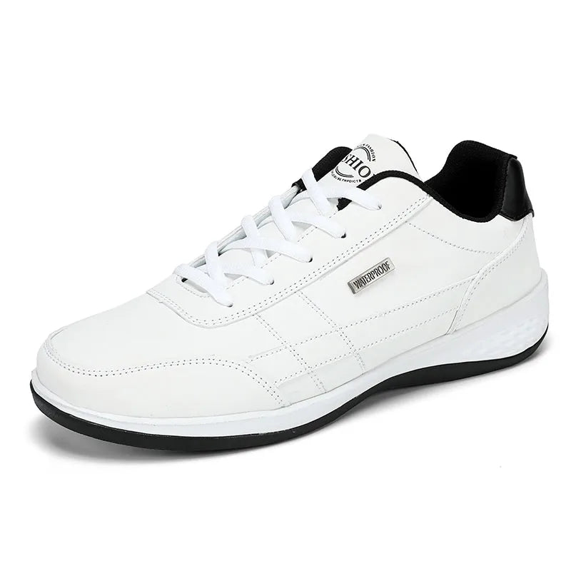 Leder Herrenschuhe Sneakers Trend Casual Schuh Italienische Atmungsaktive Freizeit Herren Sneakers Rutschfeste Schuhe Herren Wanderschuhe