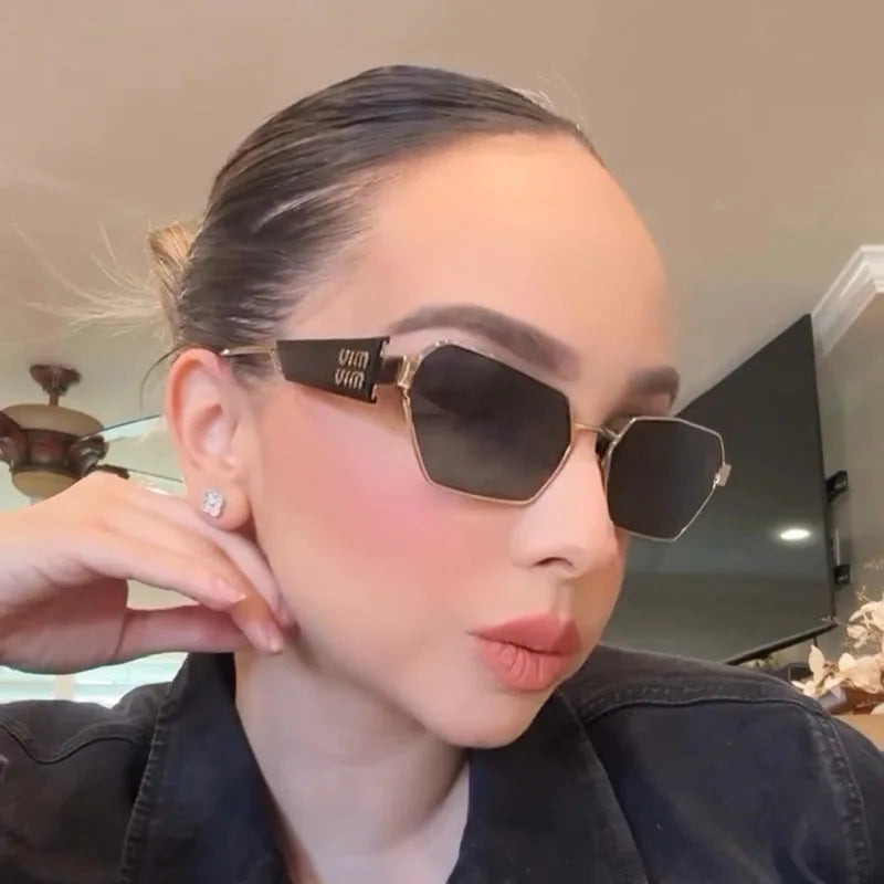 1PC Sommer Neue Mode Polygon Sonnenbrille Trend Personalisierte Sonnenbrille Reise Brille Geschenk