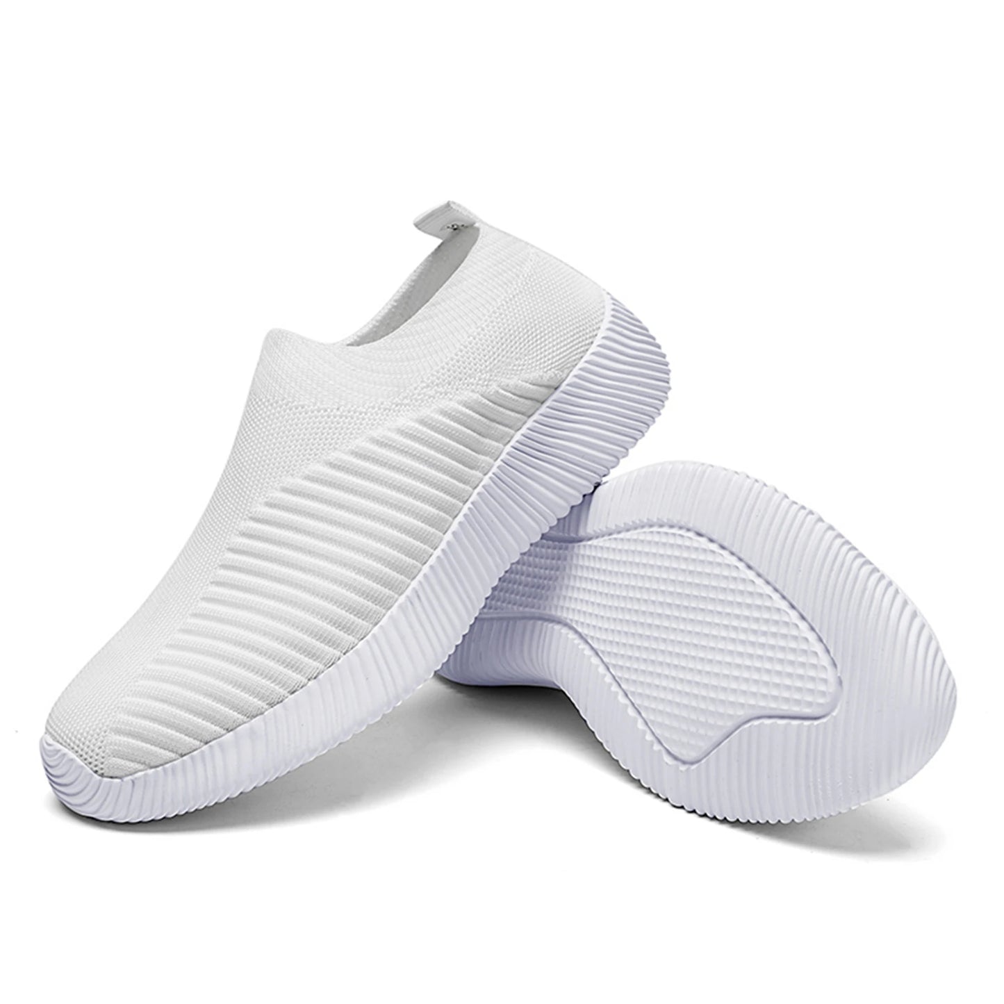 Vulkanisierte Damenschuhe, hochwertige Damen-Sneakers, Slip-On-Flats, Damen-Loafer, Übergröße 43, Walking Flat