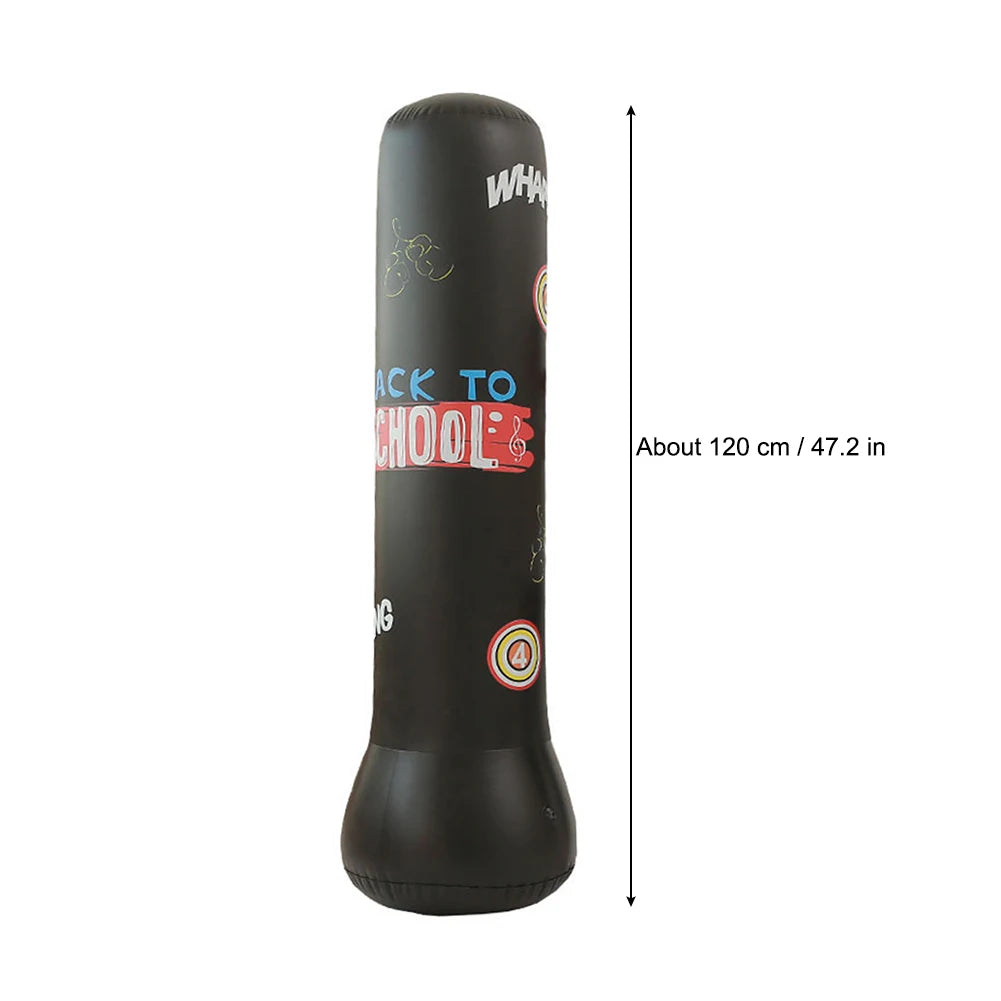 Boxing Punching Bag Boxing Muay Thai Inflatable Boxing Bag Training Pressure Relief Exercise Punching Stand Fitness Equipment