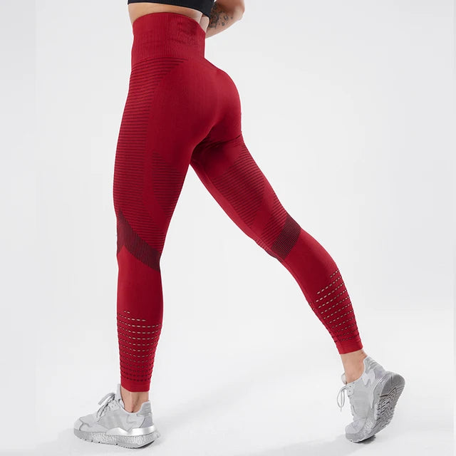 Fitness GYM Damen Leggings Nahtlose Yogahosen Hüften Enge Pfirsich Hohe Taille Strumpfhosen Leggings Atmungsaktive Feamle Workout Sportbekleidung