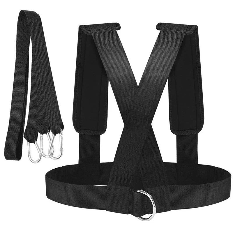 Fitness Equipment Shoulder Harness Gym Pull Sled Drag Speed Weight Training Workout Strap Weight Muscle Sport Accessories