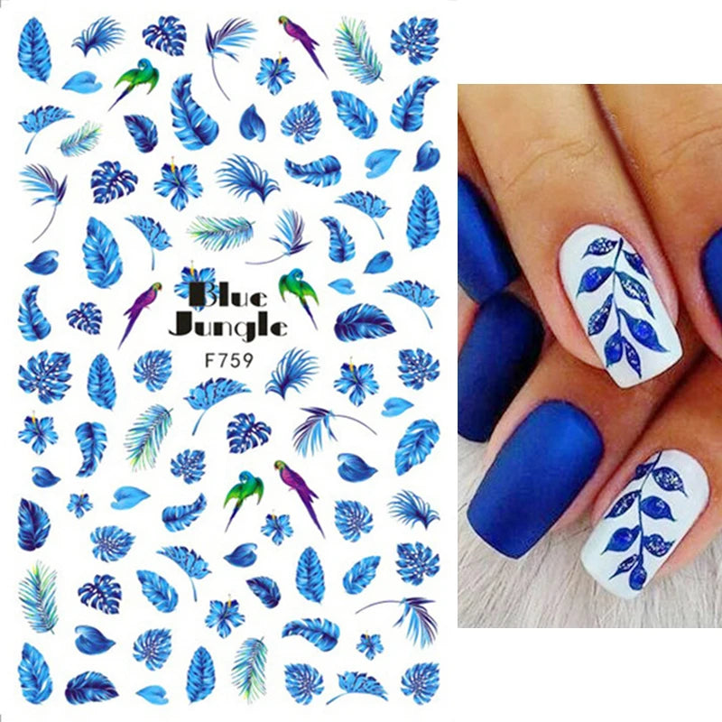 1 STÜCKE Neue Luxuriöse Schmetterling Nagelaufkleber Blume Nageldesign Nagelkunst Liefert Nagelabziehbilder Geeignet Für Frauen Nageldekoration
