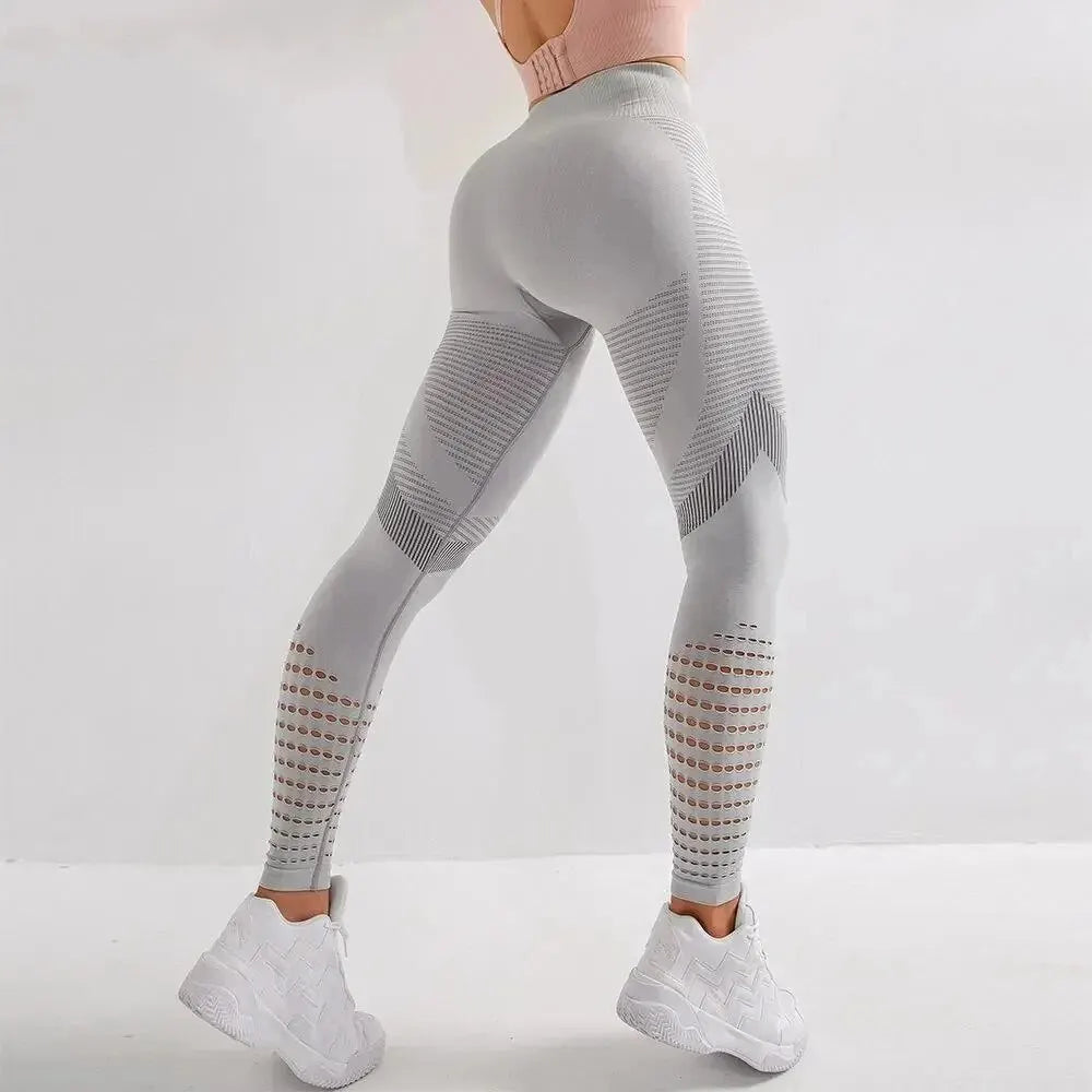 Fitness GYM Damen Leggings Nahtlose Yogahosen Hüften Enge Pfirsich Hohe Taille Strumpfhosen Leggings Atmungsaktive Feamle Workout Sportbekleidung