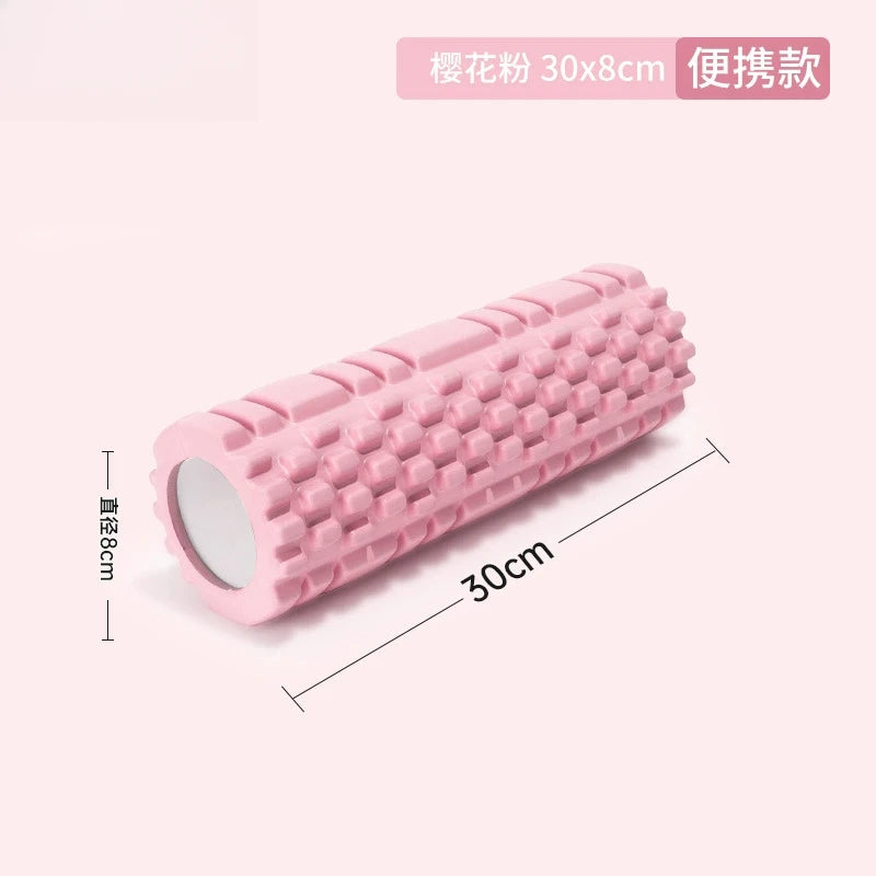 30cm Yoga Column Gym Fitness Pilates Foam Roller Exercise Back Massage Roller Yoga Brick Home Fitness Equipment