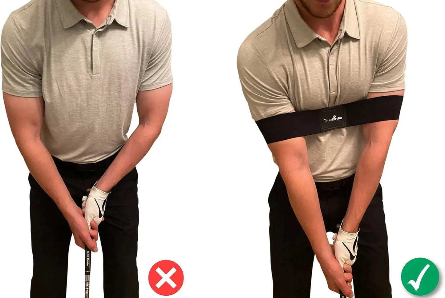 Golf Swing Trainer Posture Corrector Band Arm Hand Exercise Elastic Tension Fitness Equipment for Beginners Home Gym